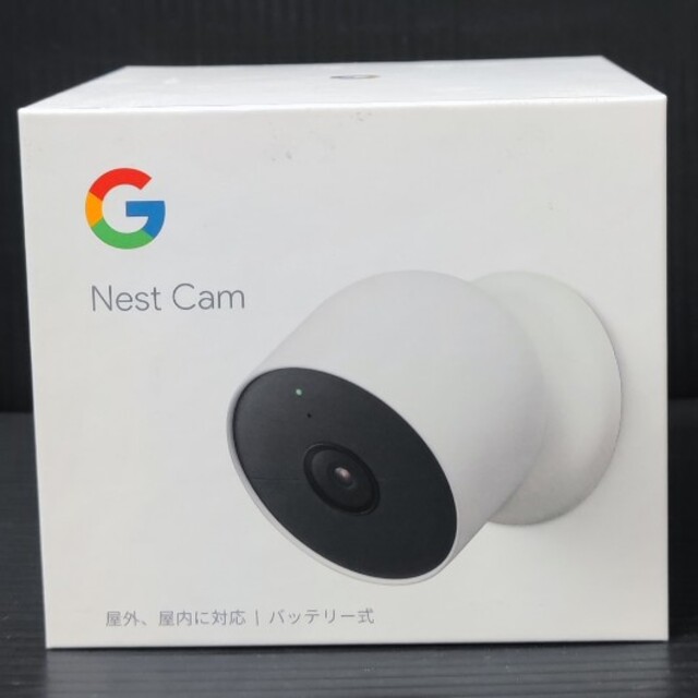 Google Nest Cam　野外、室内に対応（充電バッテリー）ディスプレイ