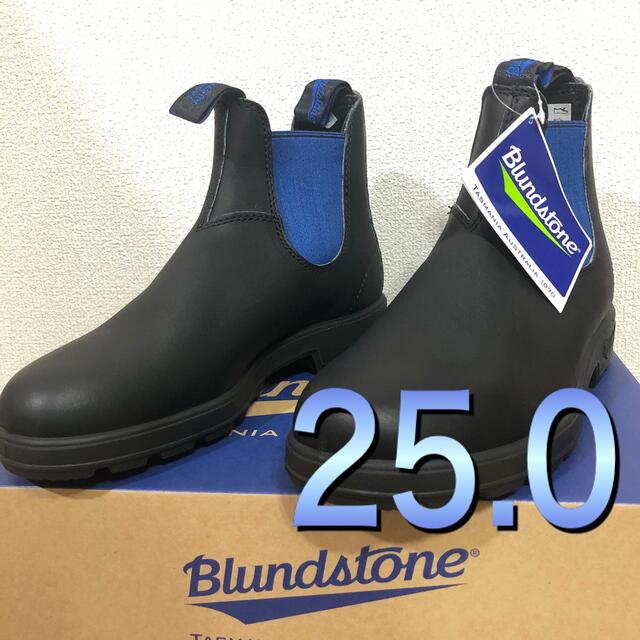 Blundstone(ブランドストーン)のUK6 【新品未使用】ブランドストーン　ブラック&ブルー　サイドゴアブーツ メンズの靴/シューズ(ブーツ)の商品写真