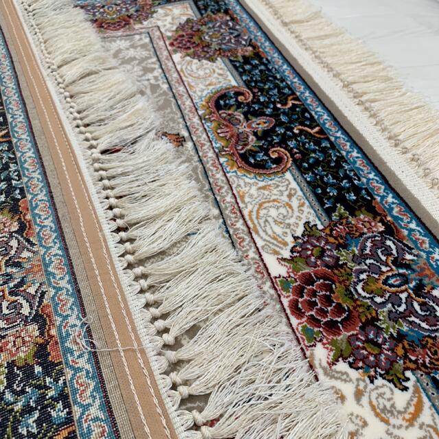 新入荷★ウィルトン織り細かな密度ペルシャ絨毯/ゴージャスな色柄の高級玄関マット