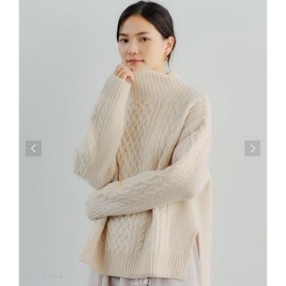 ユナイテッドアローズグリーンレーベルリラクシング(UNITED ARROWS green label relaxing)の1／21まで販売します新品　グリーンレーベル  ハイネック プルオーバー ニット(ニット/セーター)