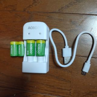 CR2 充電器＋電池4本セット(バッテリー/充電器)