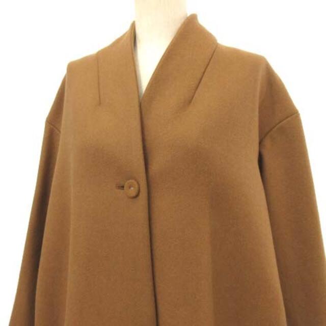 Ameri VINTAGE(アメリヴィンテージ)のアメリヴィンテージ 美品 SIMPLE NO COLLAR COAT コート F レディースのジャケット/アウター(ロングコート)の商品写真