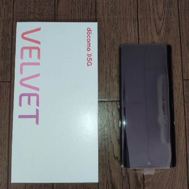 【おまけQi充電器付き】LG VELVET L-52A グレー