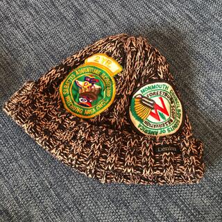 デニムダンガリー(DENIM DUNGAREE)のデニム＆ダンガリー  ▲▽▲ ワッペン　ニット帽 S(帽子)