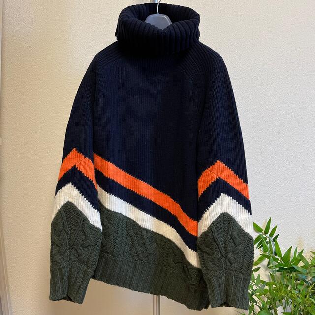 sacai 19AWアシンメトリーニット