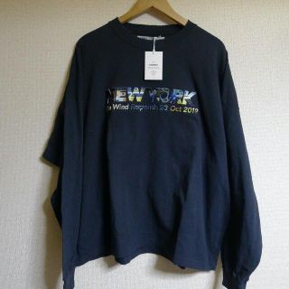 DAIRIKU NEW YORK EMBROIDERY TEE  ロンT(Tシャツ/カットソー(七分/長袖))