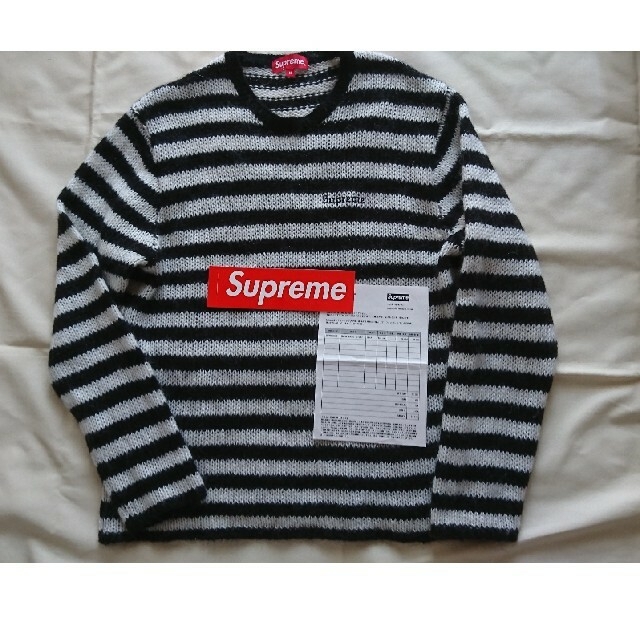 シュプリーム Supreme Stripe Mohair Sweater