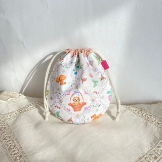 フランシュリッペ(franche lippee)のyukiemonハンドメイド♪ちいさめ巾着・ピンク(ポーチ)