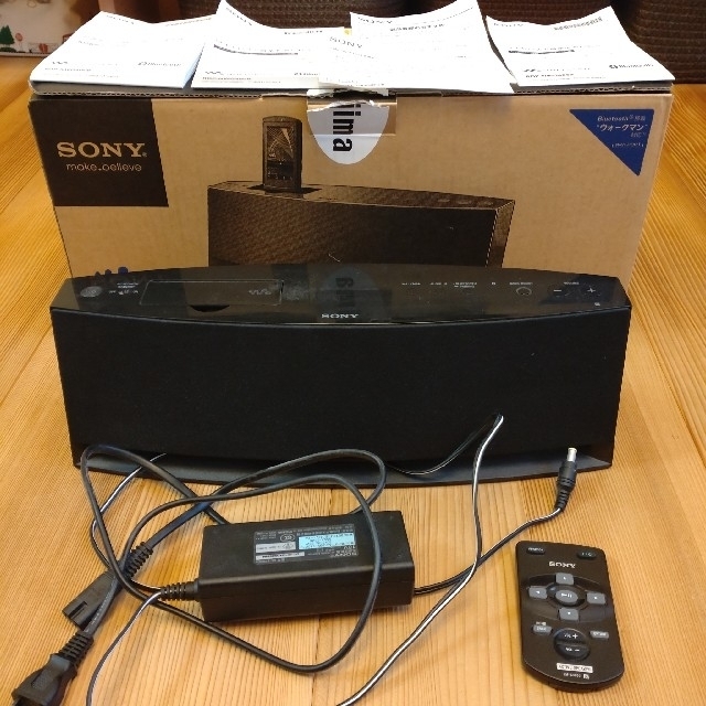SONY - SONY RDP-NWG400B Bluetoothスピーカー リモコン付属の SONY - SONY RDP-NWG400B Bluetoothスピーカー リモコン付属の