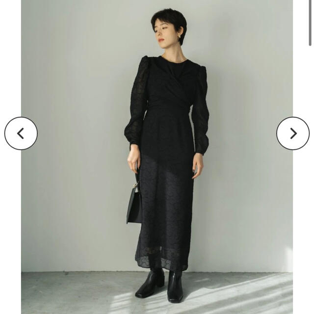 Knuth marf Sサイズ Back Open Sheer Dress  レディースのワンピース(ロングワンピース/マキシワンピース)の商品写真