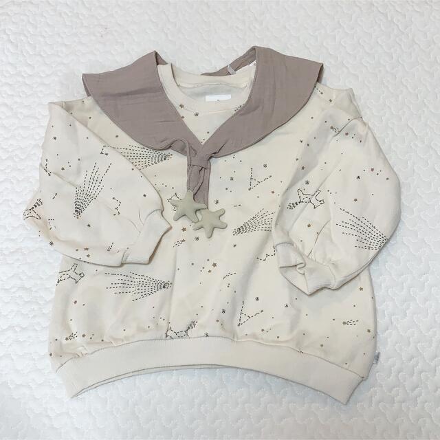 futafuta(フタフタ)のcottoli 星座 トレーナー 95センチ キッズ/ベビー/マタニティのキッズ服女の子用(90cm~)(Tシャツ/カットソー)の商品写真