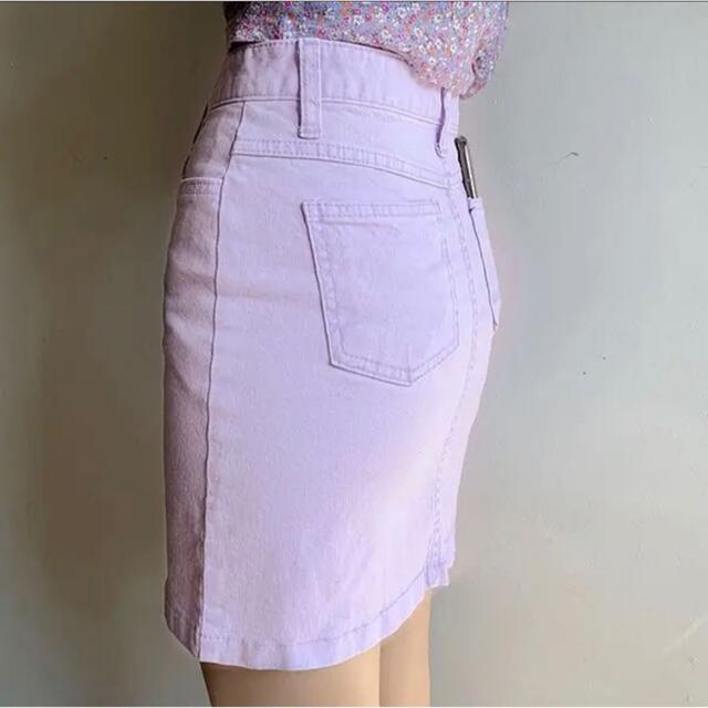 CHU XXX(チュー)のCHUU台形スカート パープル/ラベンダー レディースのスカート(ミニスカート)の商品写真