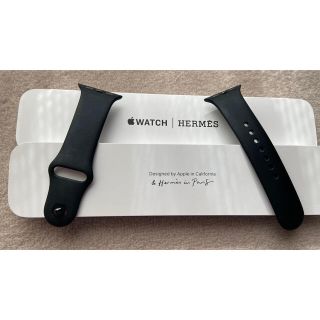 アップルウォッチ(Apple Watch)のアップルウォッチ エルメス  ブラック　ベルト(腕時計)