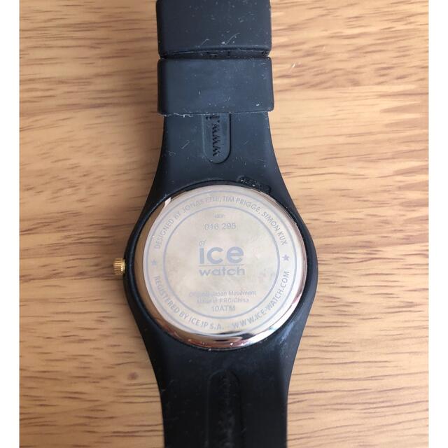 ファッション小物ice Watch スワロフスキー　文字盤　☆美品☆ブラック