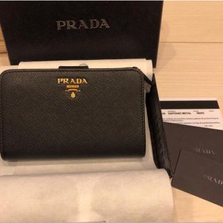 PRADA - PRADA プラダ 二つ折り財布の通販|ラクマ