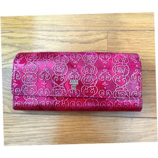 アナスイ(ANNA SUI)のアナスイ　ローズハート　フラップエナメル長財布(財布)