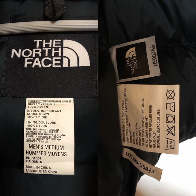 THE NORTH FACE(ザノースフェイス)の【極美品】 90s ヌプシ THE NORTH FACE 黒 Mノースフェイス  メンズのジャケット/アウター(ダウンジャケット)の商品写真