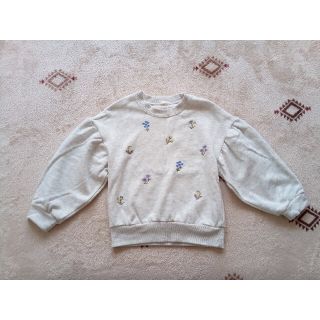 女の子　トレーナー　花　刺繍　120cm(Tシャツ/カットソー)