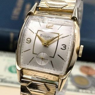 【ジャンク】ブローバ/BULOVA/17石/22mm/手巻/ゴールド金/メンズ(腕時計(アナログ))