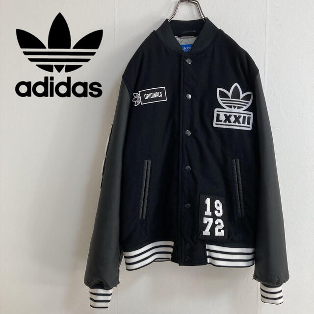 アディダス　adidas　オリジナルス　スタジャン　黒　ジャケット　ナイロン　Ｌ