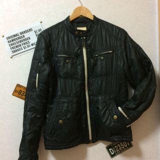 ディーゼル(DIESEL)の♠︎DIESEL ライダース風ダウンジャケット♠︎(ダウンジャケット)