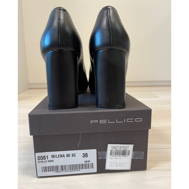 PELLICO(ペリーコ)のPELLICO/ペリーコ　サイズ38 チャンキーヒールパンプス レディースの靴/シューズ(ハイヒール/パンプス)の商品写真