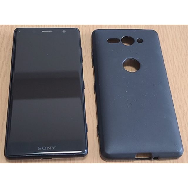 SONY(ソニー)のXperia XZ2 Compact SO-05K ケース付き スマホ/家電/カメラのスマートフォン/携帯電話(スマートフォン本体)の商品写真