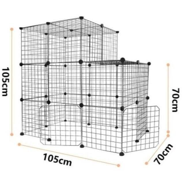 ペットゲージ フェンス キャットケージ 猫ケージ 【35cm×35cm×34枚】 その他のペット用品(かご/ケージ)の商品写真