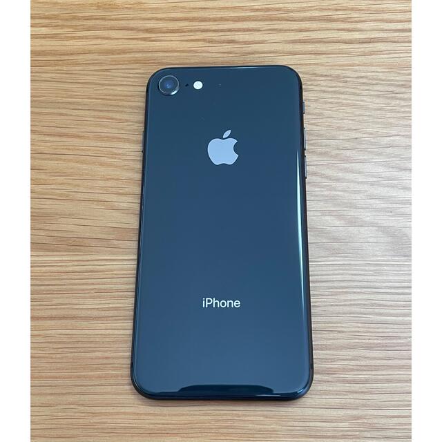 iPhone8 64GB スペースグレイ simロック解除済