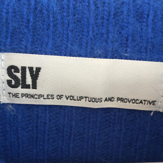 SLY(スライ)のおまけ付！SLY☆アンゴラニット ブルー レディースのトップス(ニット/セーター)の商品写真