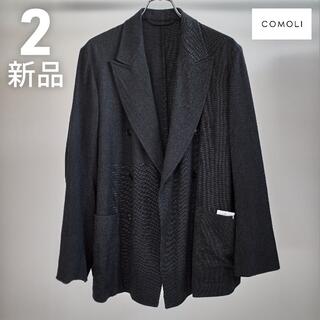 COMOLI - 【新品2】21AW COMOLI 強縮ウール ダブルジャケット PIN HEAD