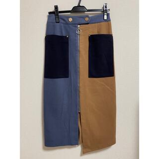 レディアゼル(REDYAZEL)のバイカラータイトスカート(ひざ丈スカート)