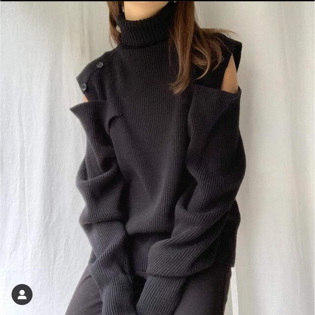 SALE*アイレネ*IRENE*メリノウールニット*ブラック