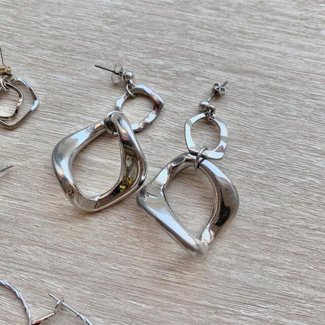 シルバーピアス ４点セット レディースのアクセサリー(ピアス)の商品写真