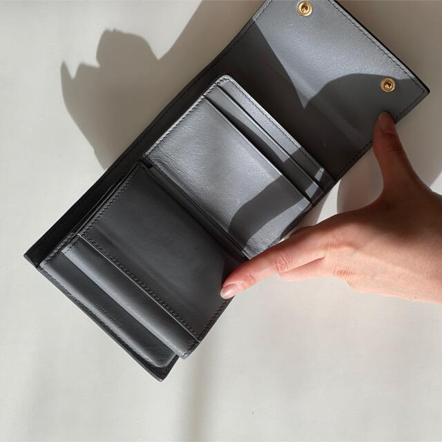 celine 三つ折り財布 グレー セリーヌ スモールトリオンフウォレット