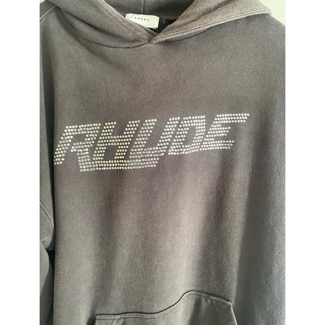 rhude SWAROVSKI Logo hoodieパーカー