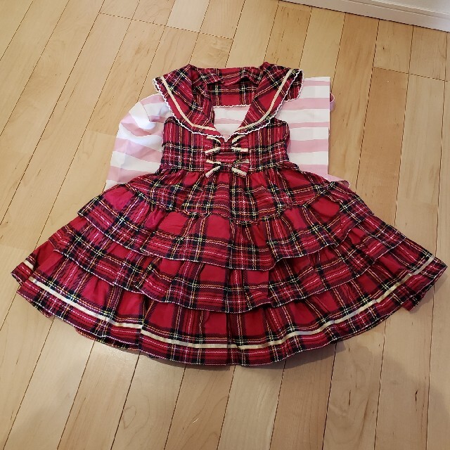 Shirley Temple(シャーリーテンプル)のシャーリーテンプル　110 キッズ/ベビー/マタニティのキッズ服女の子用(90cm~)(ワンピース)の商品写真