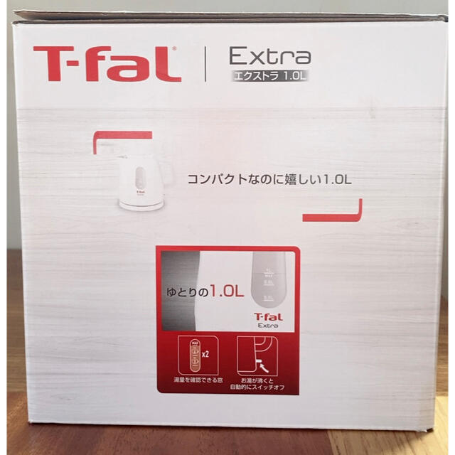 T-fal(ティファール)のT-faL   電気ケトルエクストラホワイト1.0L スマホ/家電/カメラの生活家電(電気ケトル)の商品写真