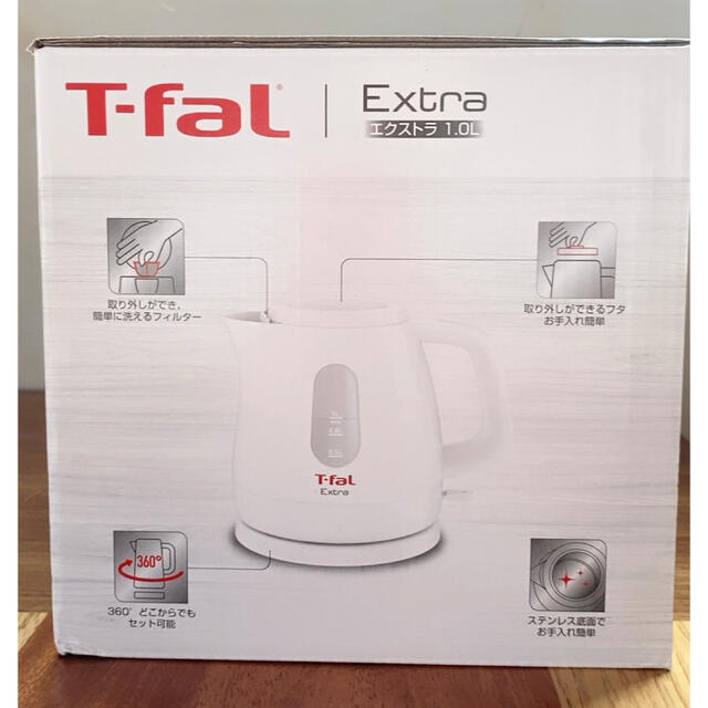 T-fal(ティファール)のT-faL   電気ケトルエクストラホワイト1.0L スマホ/家電/カメラの生活家電(電気ケトル)の商品写真