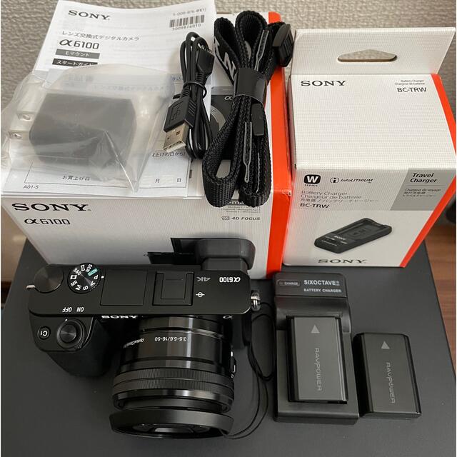 2022人気No.1の SONY - α6100 パワーズーム セットブラックILCE-6100