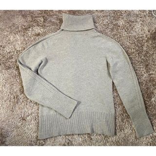 マックスマーラ(Max Mara)のマックスマーラ♡MaxMara ハイネック　ニット　薄手　ベージュ(ニット/セーター)