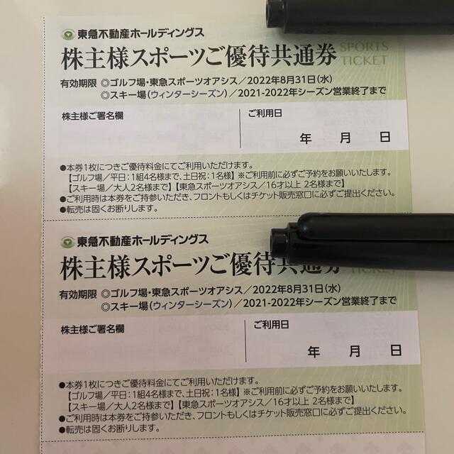 東急不動産　株主様スポーツご優待共通券　スキー場リフト券割引 チケットのスポーツ(その他)の商品写真