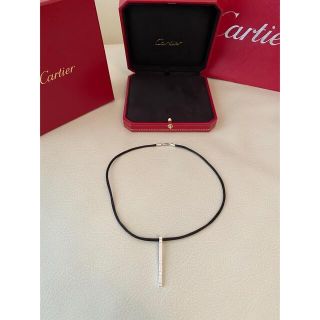 カルティエ(Cartier)のカルティエCartier ラニエール ネックレス/チョーカー　 3ダイヤ　WG(ネックレス)