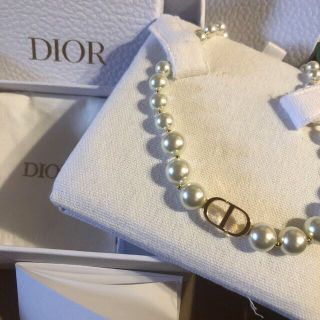 ChristianDior ディオール　パール　ネックレス シルバー