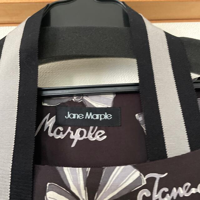 JaneMarple(ジェーンマープル)のJane Marple 35th リボン柄スクエアドレス黒 レディースのワンピース(ひざ丈ワンピース)の商品写真