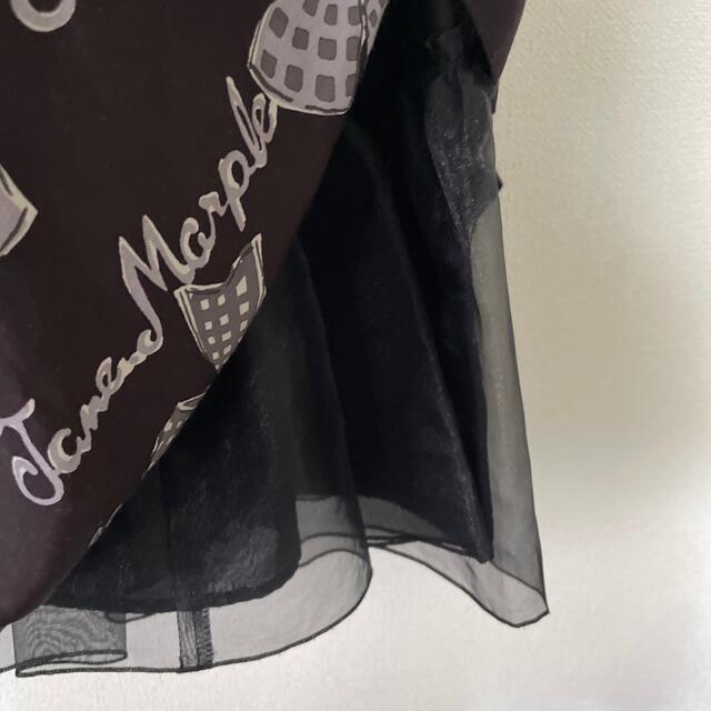 JaneMarple(ジェーンマープル)のJane Marple 35th リボン柄スクエアドレス黒 レディースのワンピース(ひざ丈ワンピース)の商品写真
