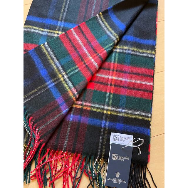 ブラックスチュワート ジョンストンズ カシミヤ 大判ストール 新品未 ブラックスチュワート ジョンストンズ カシミヤ 大判ストール 新品未