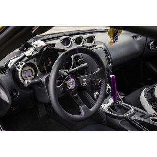 DND Race レザー グレーステッチ ステアリング 灰色 ハンドル USDM