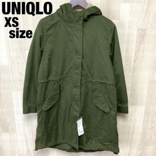 ユニクロ(UNIQLO)の未使用 UNIQLO モッズコート ミリタリージャケット オリーブ XSサイズ(モッズコート)