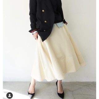 MADISONBLUE - MADISONBLUE MI-MOLLET FLARE WOOL SKIRT の通販 by